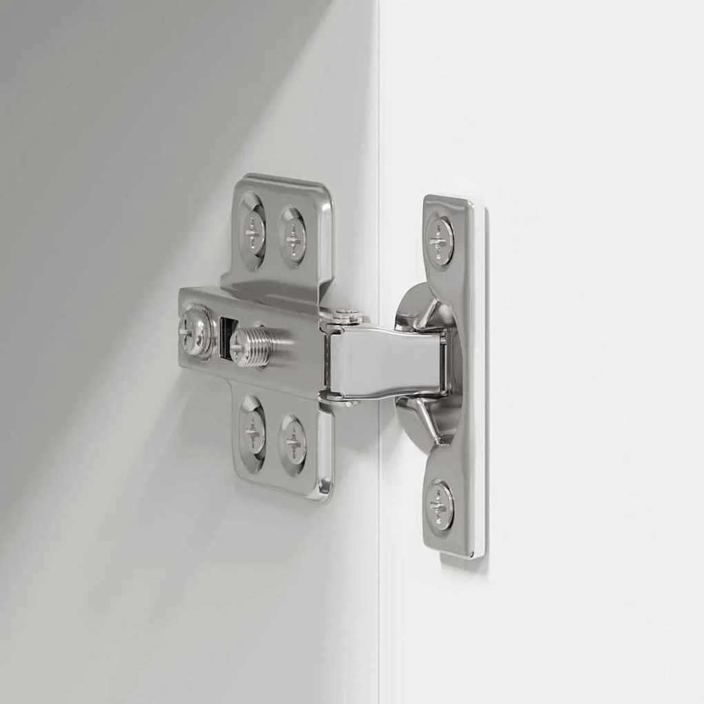 Fali konyhaszekrény ajtóval 2 pcs Fehér 50 x 31 x 40 cm Faanyag