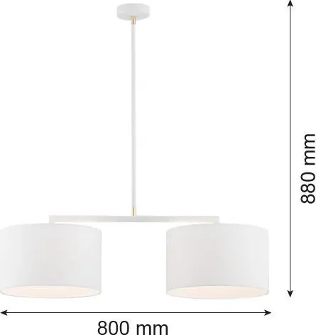 ARGON 900 KARIN Ernyős Függesztett Lámpa Fehér E27 IP20