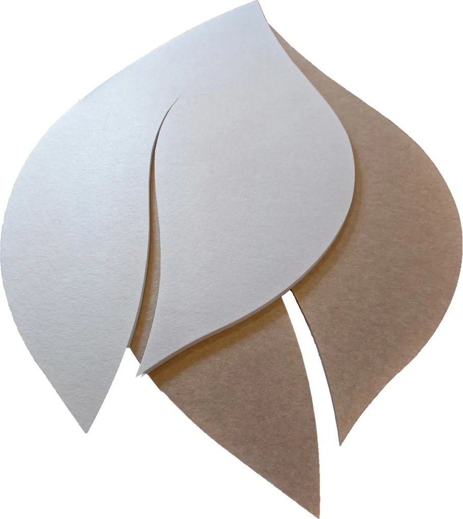 Bilnora extra sűrű, levél alakú mennyezeti panel 1400x700x12mm - 1 fehér