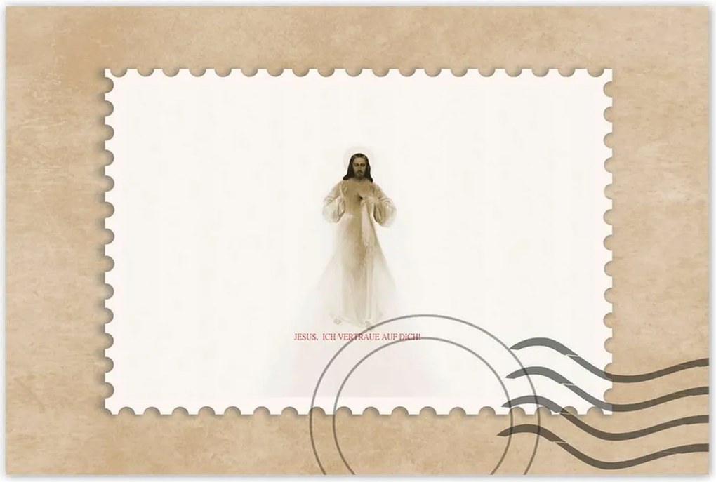 Poszterek 120x80 Jesus Ich vertraue Dich