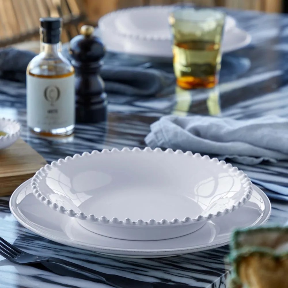 Pearl fehér agyagkerámia mélytányér, ⌀ 24 cm - Costa Nova