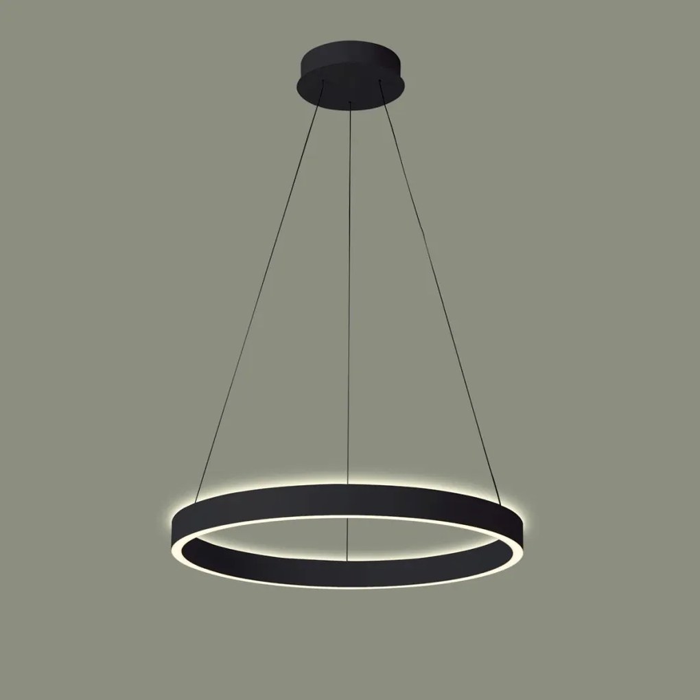 ITALUX 5902854537952 BRASCO Modern Led Függesztett Lámpa Fehér, Fekete LED IP20