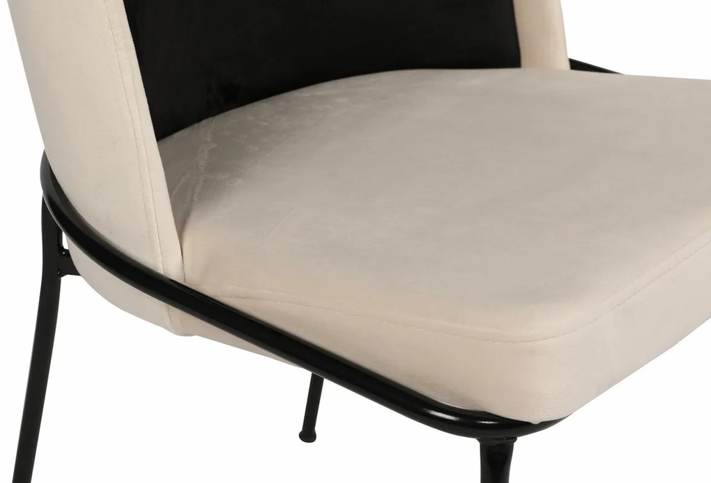 Dore Black and Cream étkezőszék szett, 2 db, 2 db