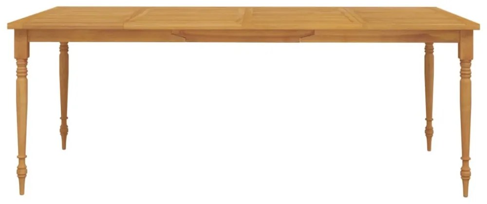 tömör tíkfa Batavia asztal 200 x 100 x 75 cm