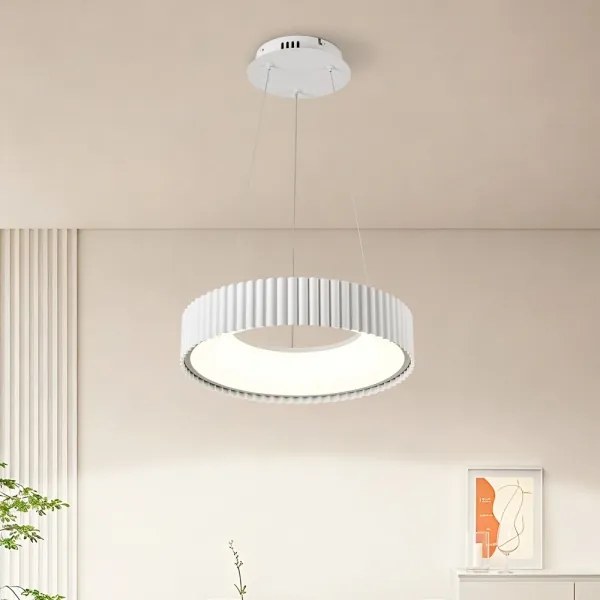 Brilagi - Dimmelhető LED csillár FALCON MODERN LED/30W/230V átm. 40 cm fehér + távirányító