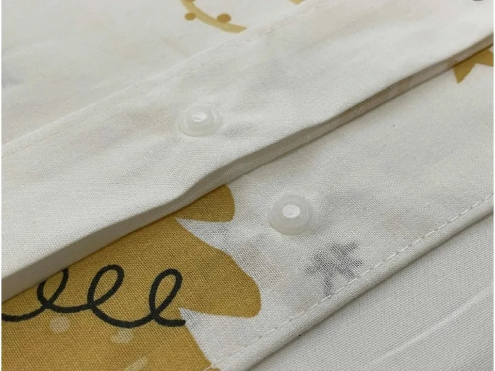 Pamut ágynemű FROST & GOLD fehér Ágyneműhuzat mérete: 70 x 90 cm | 140 x 200 cm