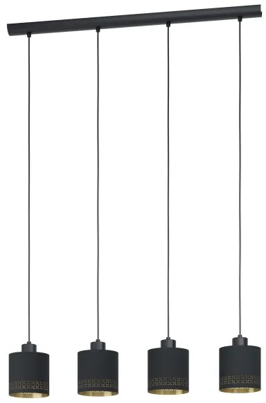 Eglo 99275 - Csillár zsinóron ESTEPERRA 4xE27/28W/230V