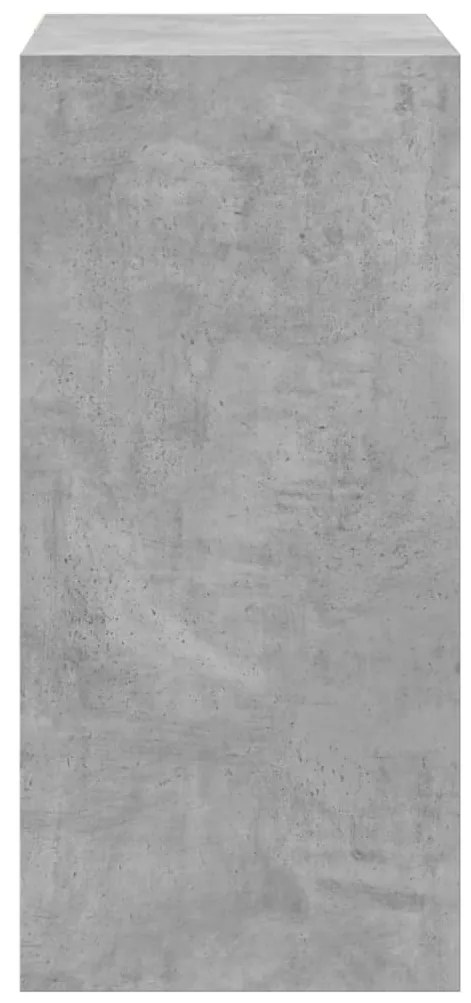 betonszürke szerelt fa ruhásszekrény 77 x 48 x 102 cm