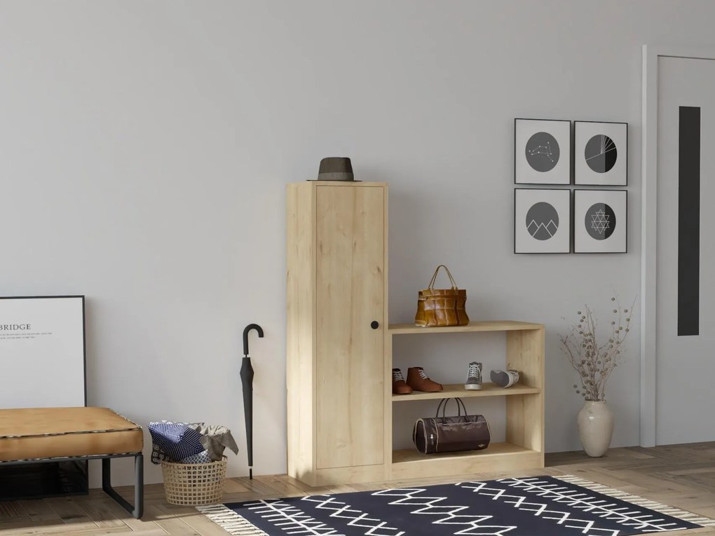 Cipőtároló Musuku 3 (zafír tölgy) . 1094571