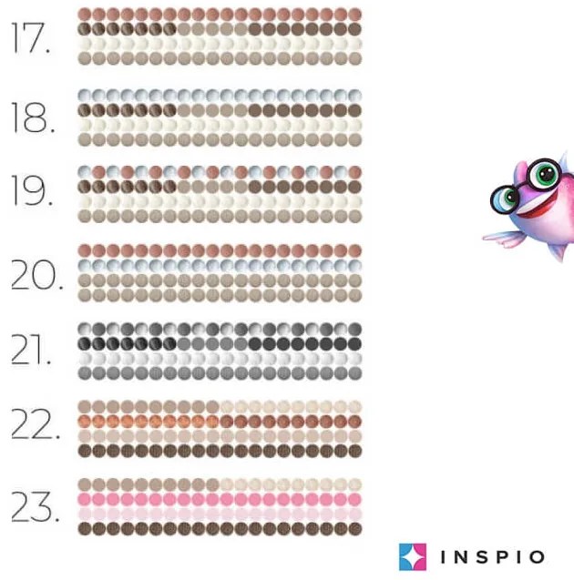 INSPIO Barna árnyalatú pöttyök falra