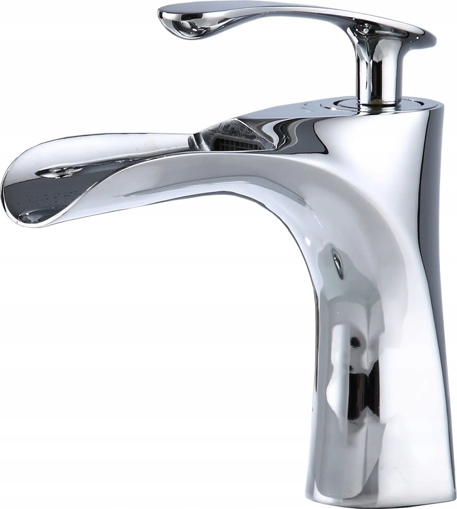 Mosdó Csaptelep Króm Modern Stílusos Vízesés Alacsony