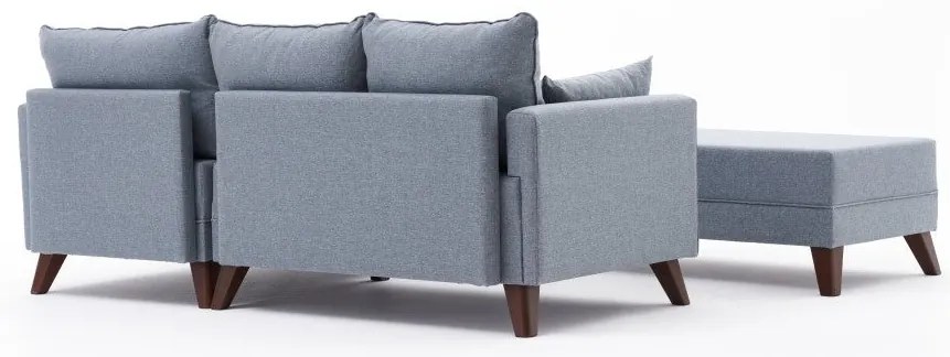 Sarokkanapéágy Bella Soft Mini Köşe Jobbos - Kék