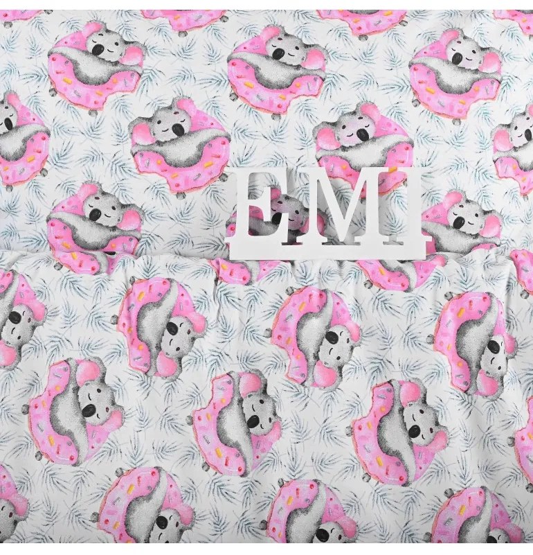 EMI Koala gyermek pamut ágyneműhuzat, Gyerekgarnitúra 90x130 + 45x65