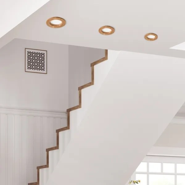 LED mennyezeti lámpa WOODY SPOT LED/5,5W/230V 4000K tölgy ? 10 cm