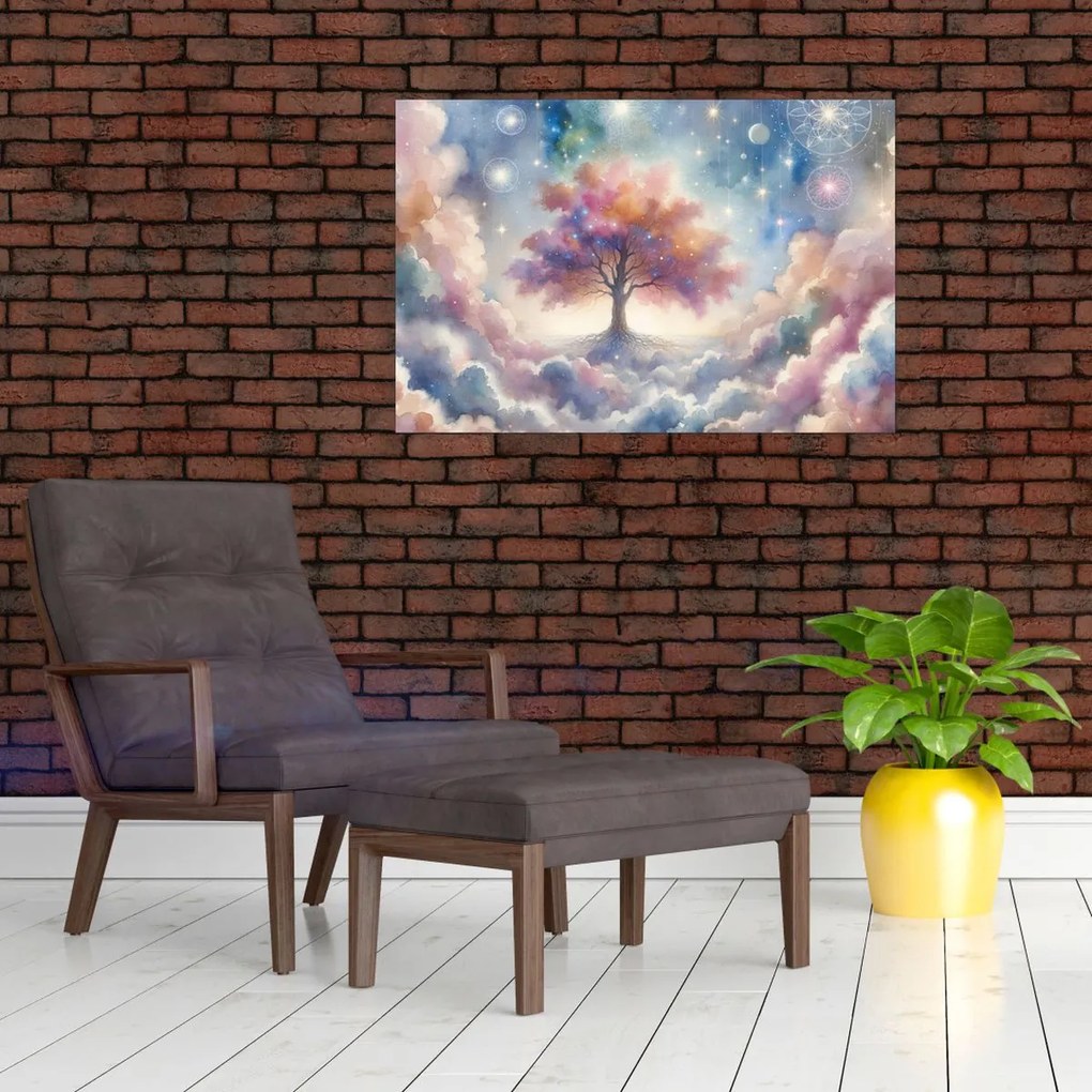 Kép – Életfa a felhőkben (90x60 cm)