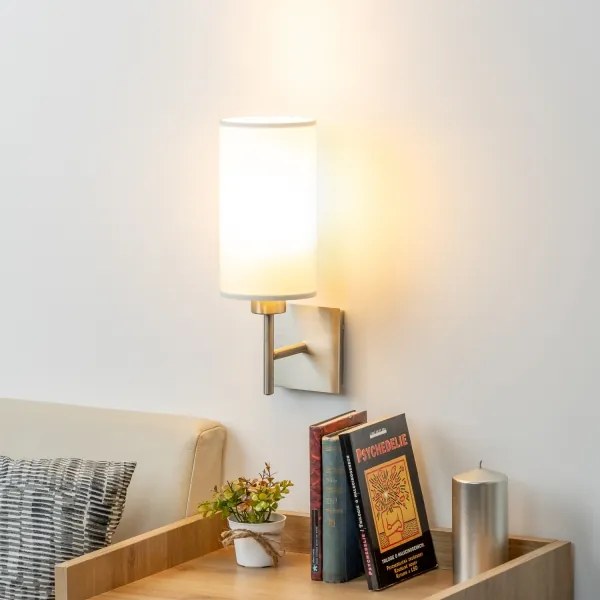 Eglo - LED Fali lámpa TUNJA 1xE27/60W/230V matt króm/fehér