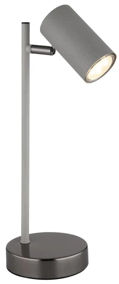 Globo 57911TS - Asztali lámpa ROBBY 1xGU10/5W/230V szürke/antracit