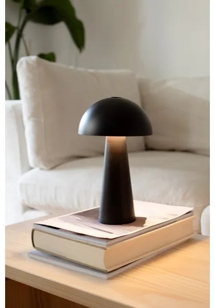 Markslöjd 108655 - LED Dimmelhető újratölthető lámpa FUNGI LED/1,5W/5V IP44 fekete