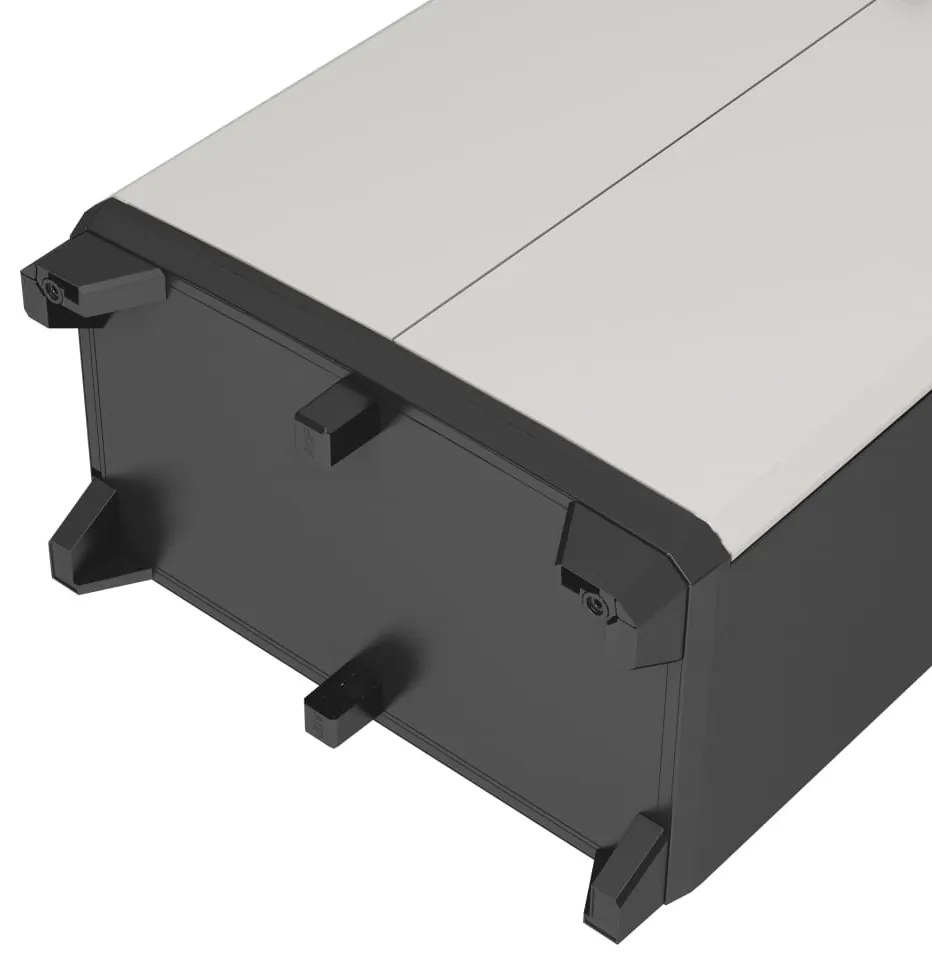 Keter Gear fekete és szürke tárolószekrény polcokkal 182 cm