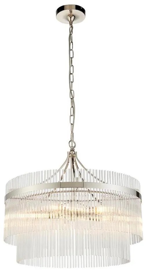 Endon 104112 - MARIETTA láncos csillár 5xE14/7W/230V fényes króm/átlátszó