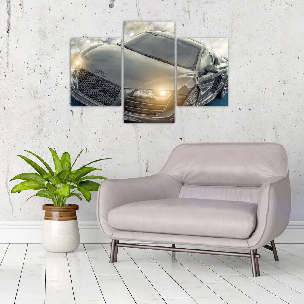 Audi autó képe - szürke (90x60 cm)