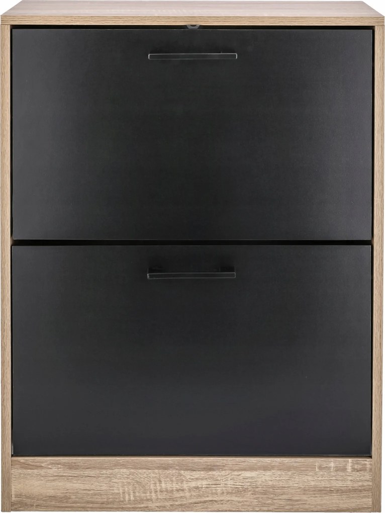 Cipősszekrény könyvespolc 2 Rekeszes Cipős komód tágas előszobába Könyvespolc