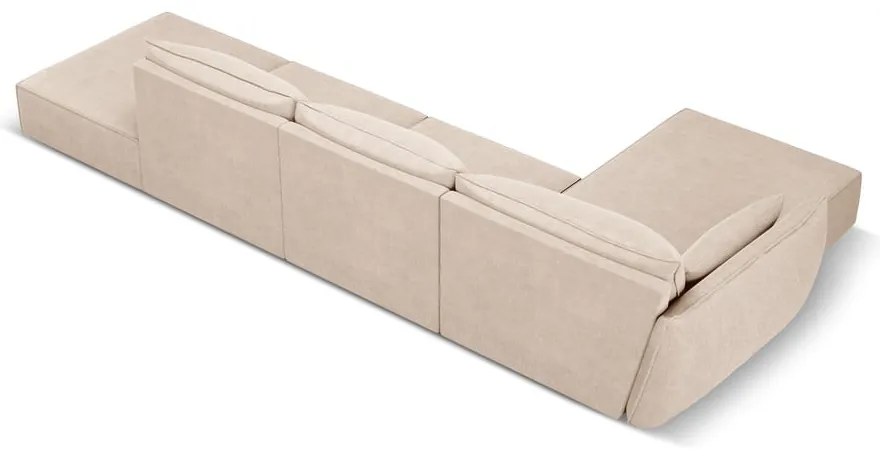 Bézs sarokkanapé (bal oldali) Vanda – Mazzini Sofas