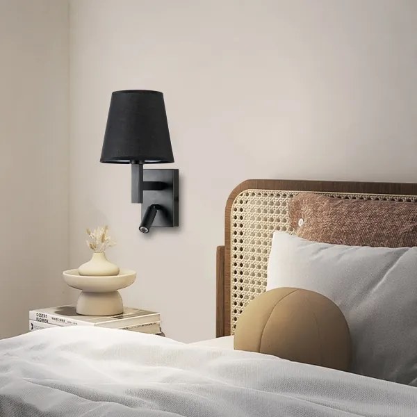 Brilagi - LED Fali lámpa DEYA 1xE14/40W/230V + LED/3W fekete