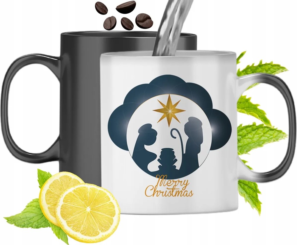 Mágikus Karácsonyi Színváltó Bögre fényképes nyomtatással