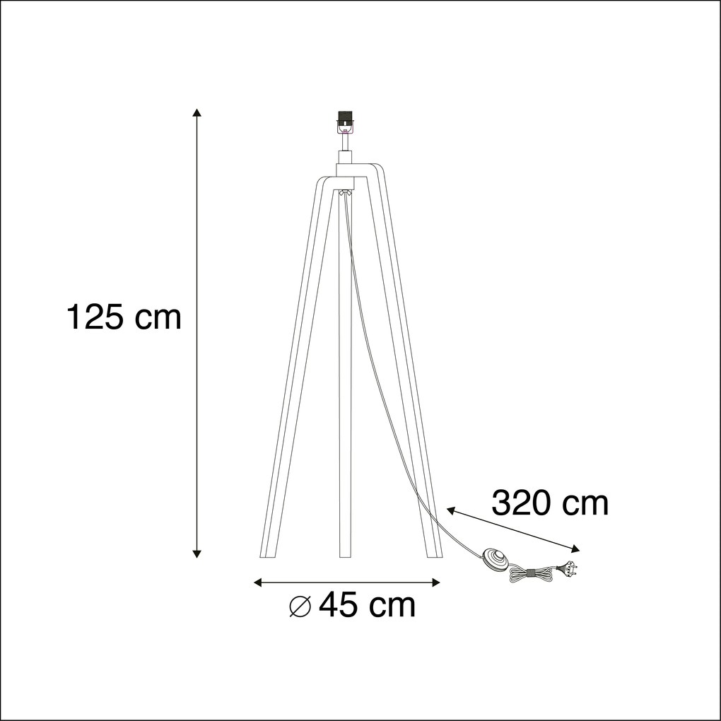 Állólámpa állvány fa nélkül árnyékoló nélkül - Puros