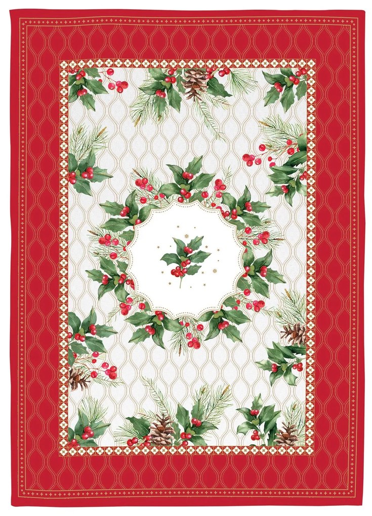 Karácsonyi Konyharuha szett 2 db-os pamut Christmas Berries