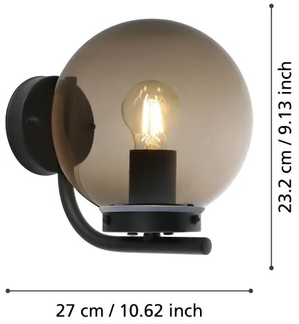 Eglo 99586 - Kültéri fali lámpa TAVERNA 1xE27/28W/230V IP44