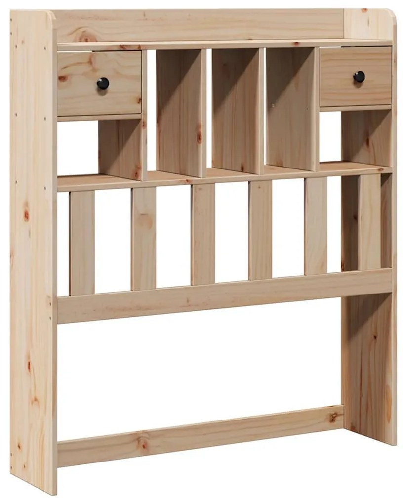 tömör fenyőfa fejtámla tárolóval 90 cm