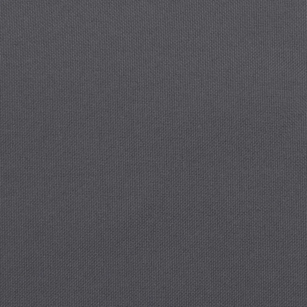 antracitszürke oxford-szövet napozóágypárna 180x60x4 cm