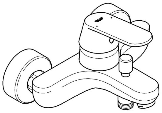 GROHE 32831000 - Kádcsaptelep EUROSMART COSMOPOLITAN DN 15 fényes króm