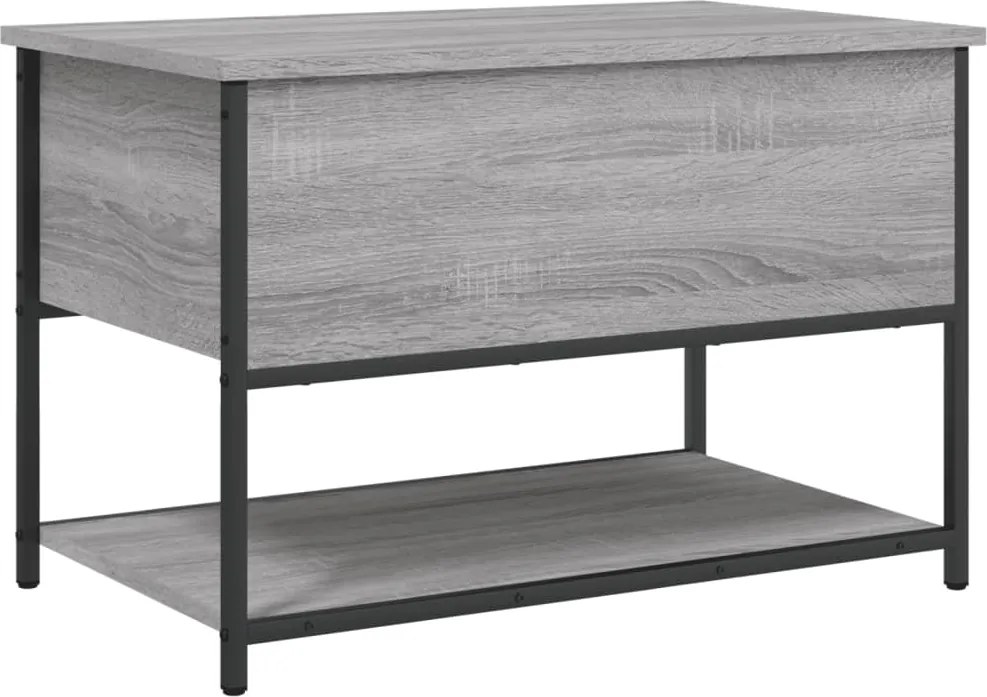 vidaXL szürke sonoma színű szerelt fa tárolópad 70 x 42,5 x 47 cm