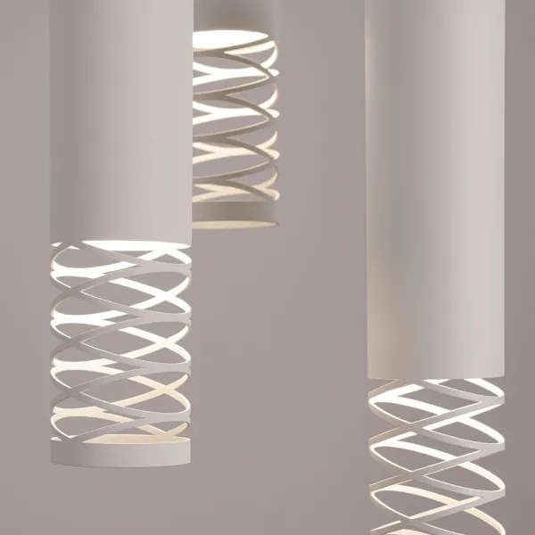 Sollux SL.1689 - Csillár zsinóron LAMI 3xGU10/10W/230V fehér