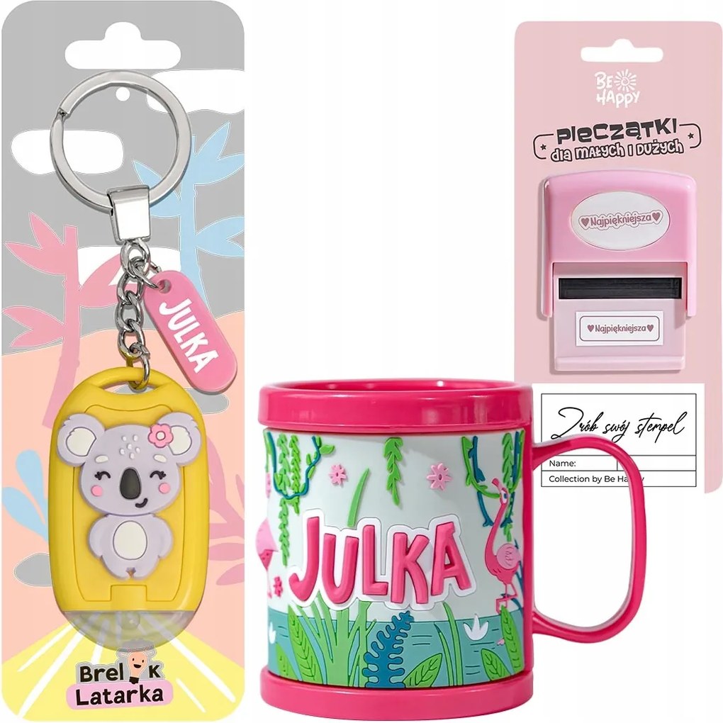 Gyereknapi Ajándék Bögre Gyerek Név Julka Julia Kulcstartó Bélyegző