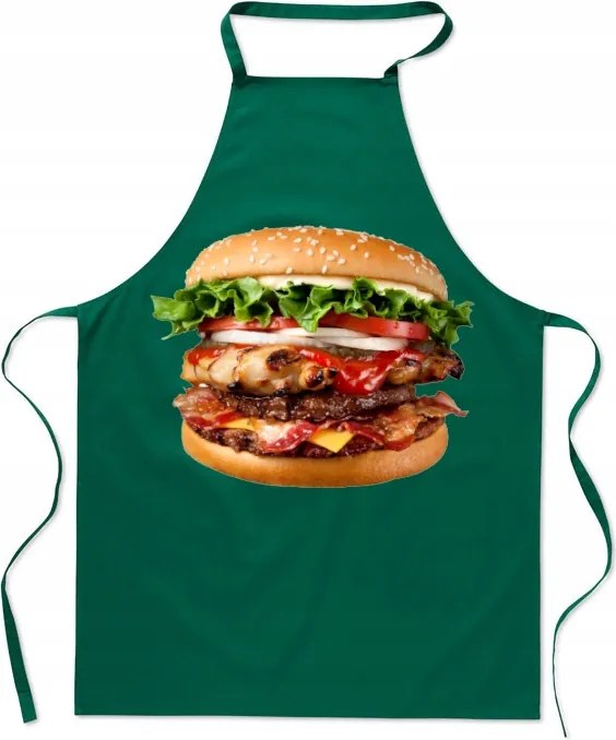 Konyhai kötény Hamburger sajtburger Főzés Ajándék