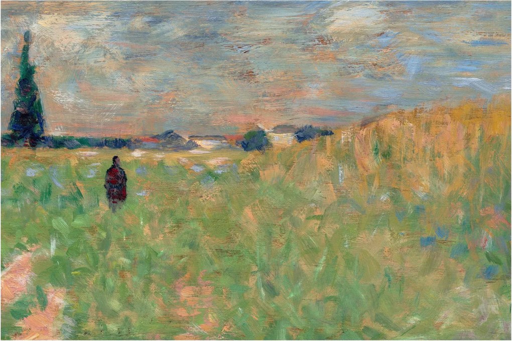 Kép - Georges Seurat, A Summer Landscape, reprodukciók (90x60 cm)