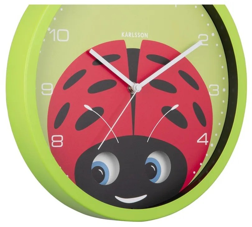 Gyerek óra ø 31 cm Peekaboo Ladybug – Karlsson