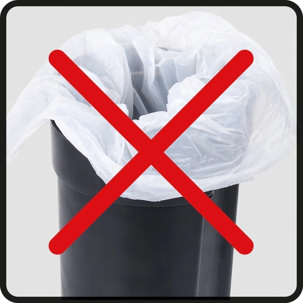 Leman fekete szemetes, 5 l - Wenko