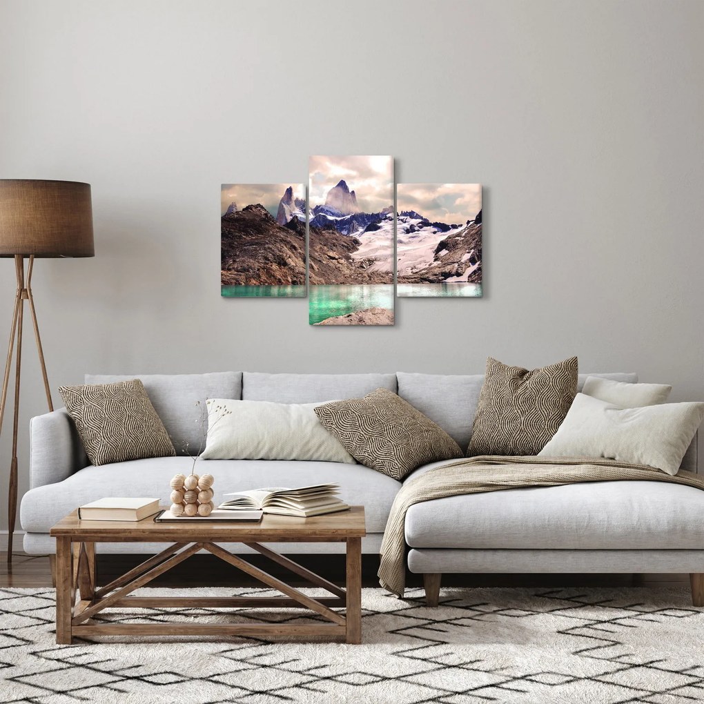 Hegyi tó képe (90x60 cm)