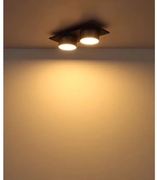 Globo 56964-2 - LED mennyezeti lámpa RAYMOND LED/24W/230V 3000K 46x20 cm sárgaréz