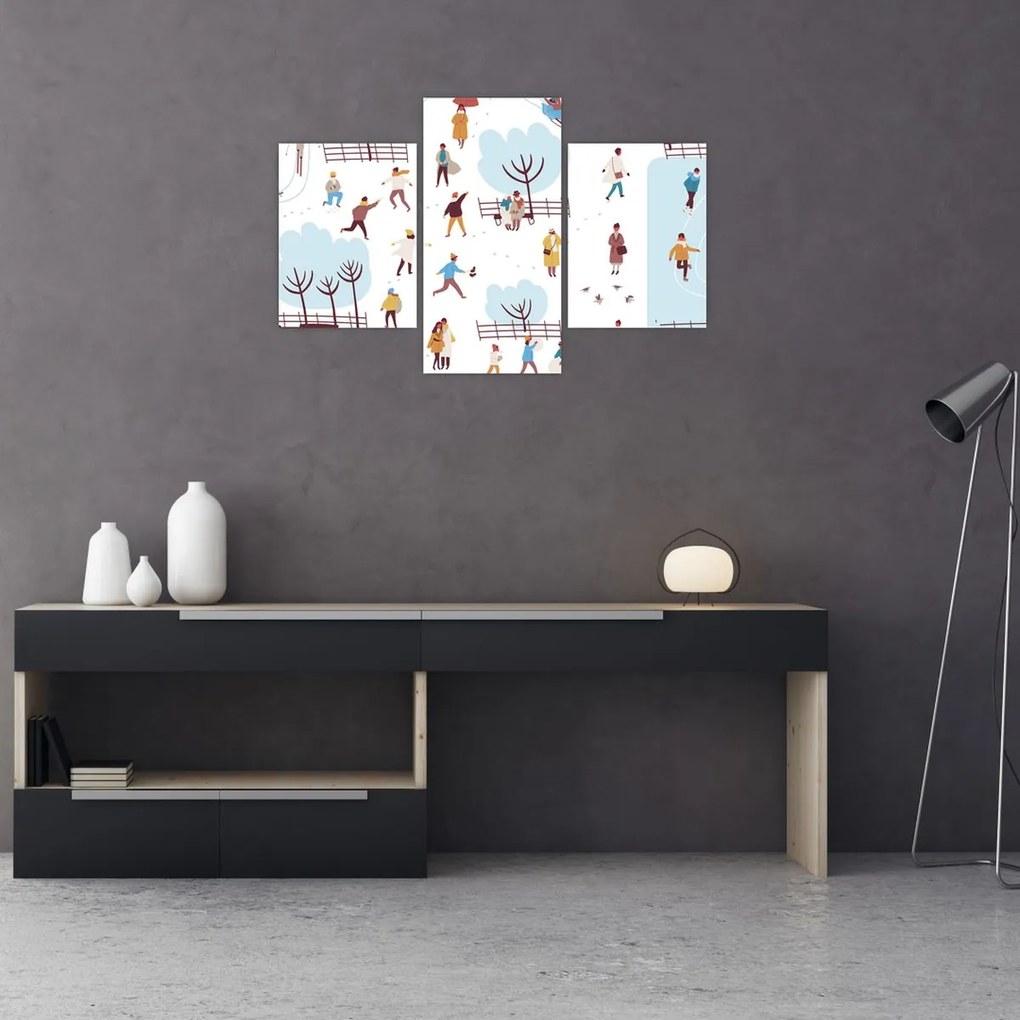 Kép - Boldog telet (90x60 cm)