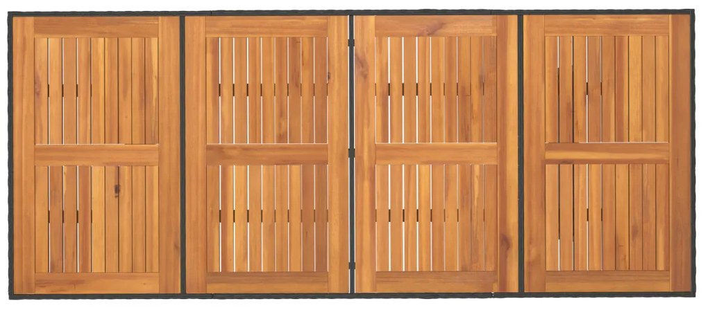 9 darabos kerti étkezőszett fekete polyrattan