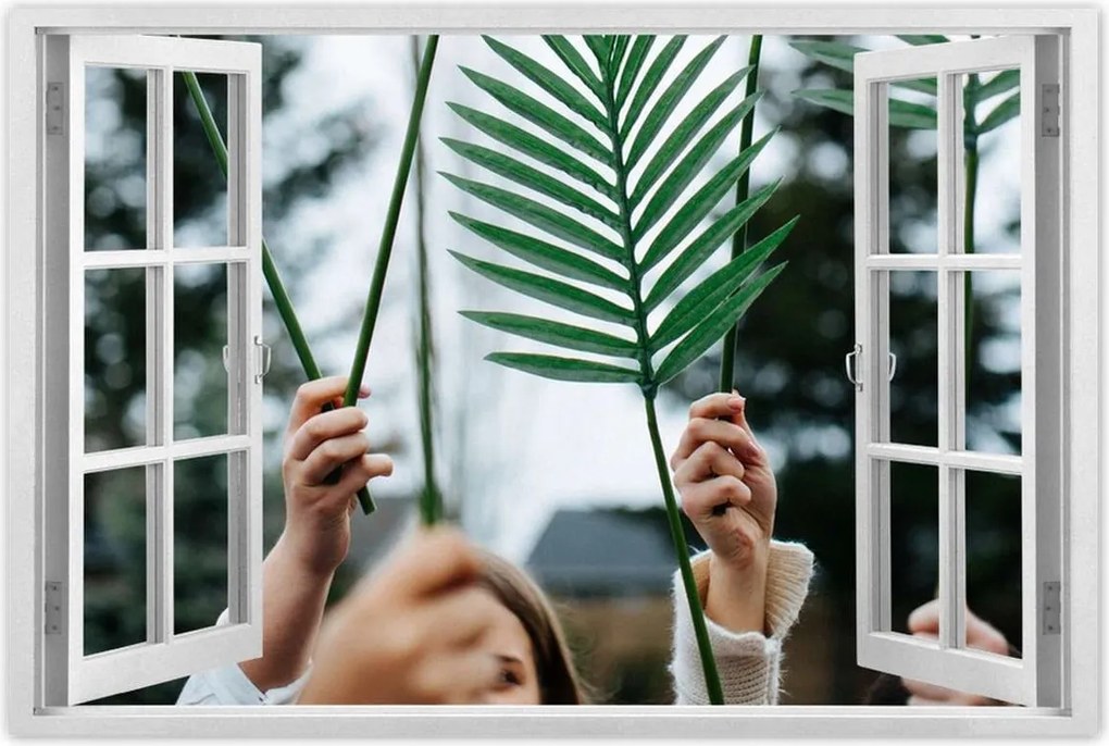 Poszterek 90x60 Mosnter levelek lyukas