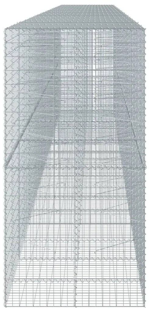 horganyzott vas gabion kosár fedéllel 950 x 100 x 200 cm