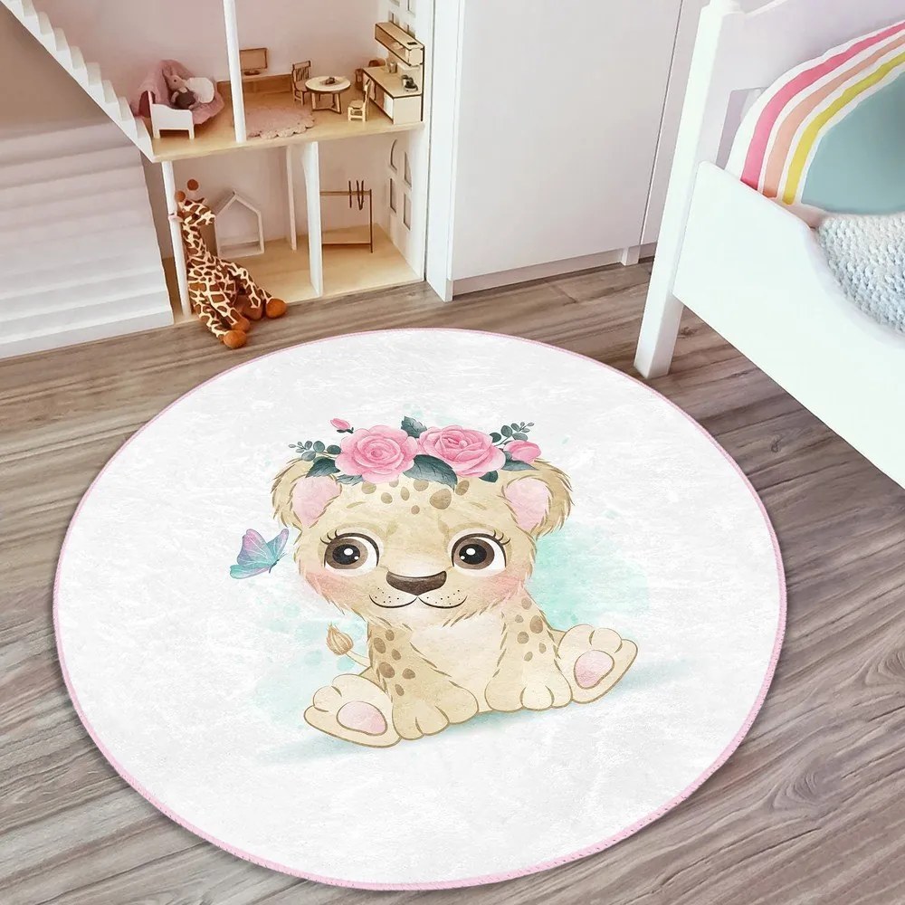 Fehér gyerek szőnyeg ø 100 cm Comfort – Mila Home