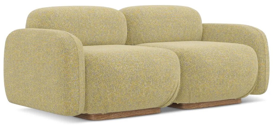 Sárga moduláris kanapé 190 cm Ailani – Makamii